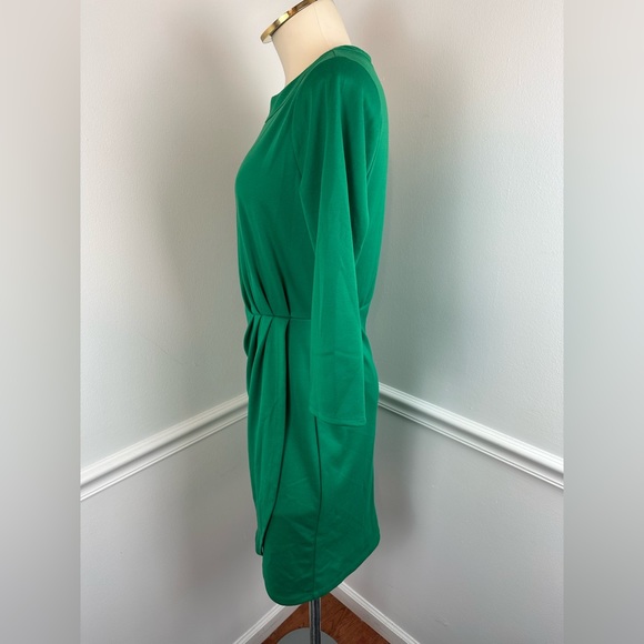 THE LIMITED Green Long Sleeve Side Ruching Business Career Dress NWT | Size 4 - Picture 4 of 12